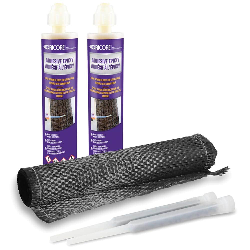 DRICORE Pro Concrete Repair Carbon Fiber Reinforcement Kit