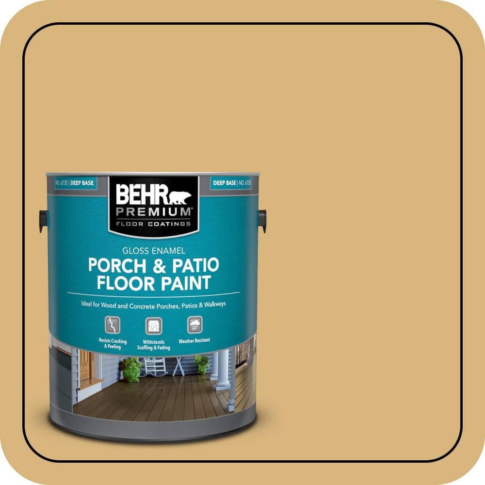 BEHR PREMIUM 1 gal. #M300-4 Gilded Gloss Enamel Interior/Exterior Porch and Patio Floor Paint