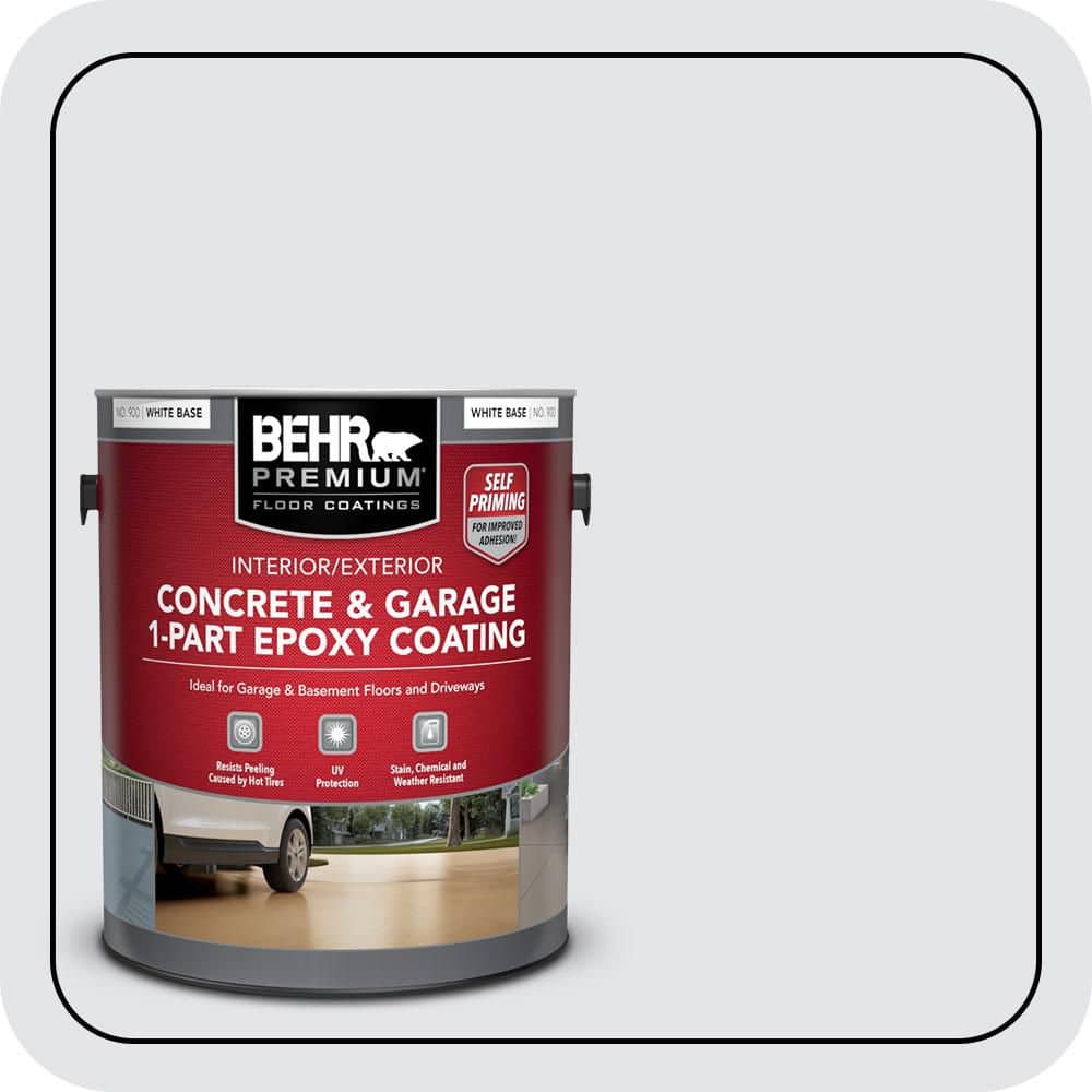 BEHR PREMIUM #MQ3-31 Self-Priming 1-Part Epoxy Satin Interior/Exterior Concrete and Garage Floor Paint (1)