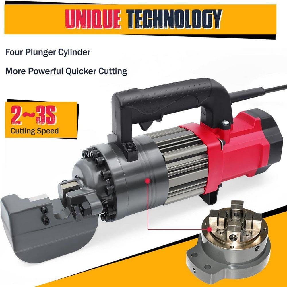 KIWDZFU Electric Hydraulic Rebar Cutter 1400-Watts Portable Fast Cutting Speed 2-3s Cuts 4-22mm Durable Low Noise Easy Operation (3)