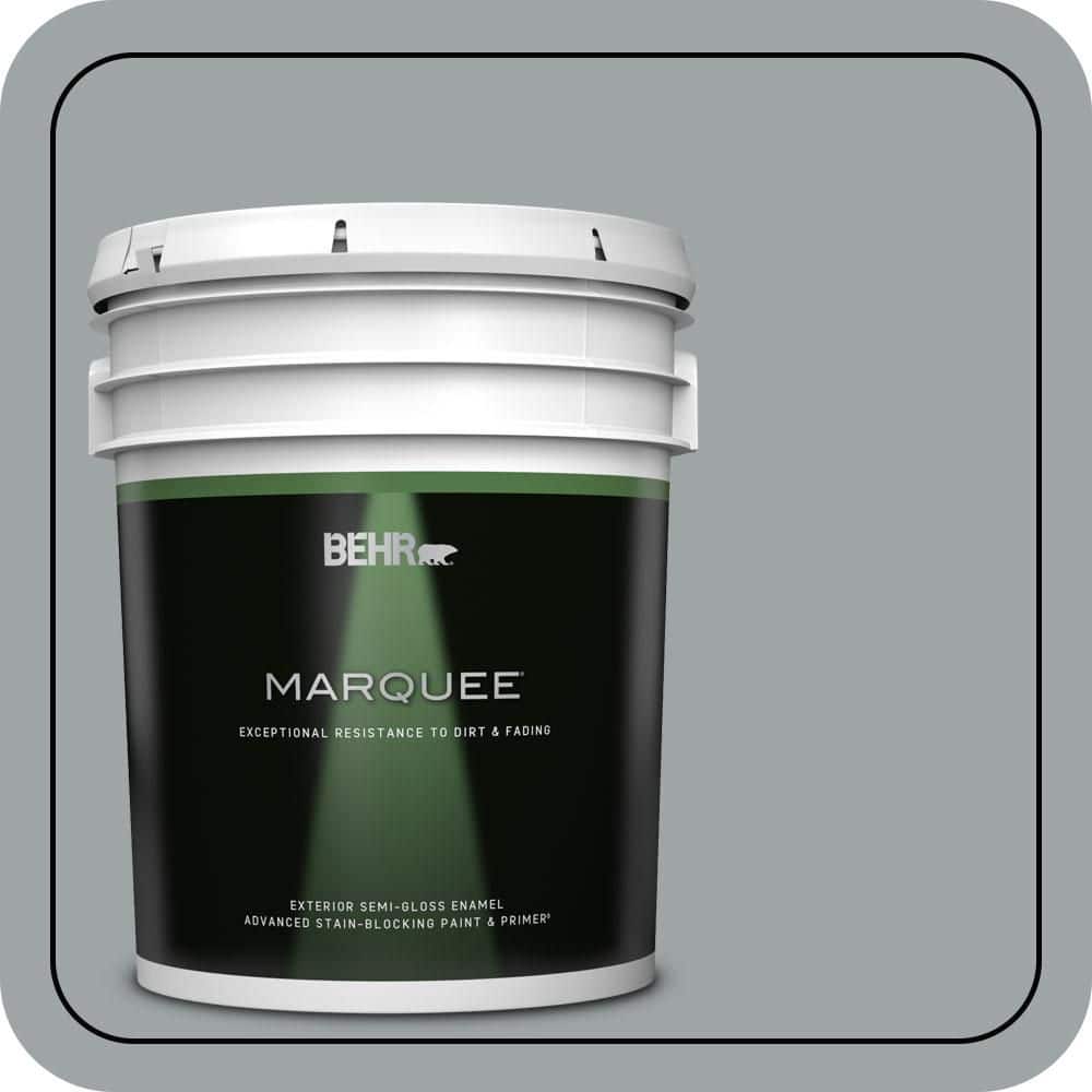 BEHR MARQUEE 5 gal. #MQ5-30 Silent Film Semi-Gloss Enamel Exterior Paint & Primer