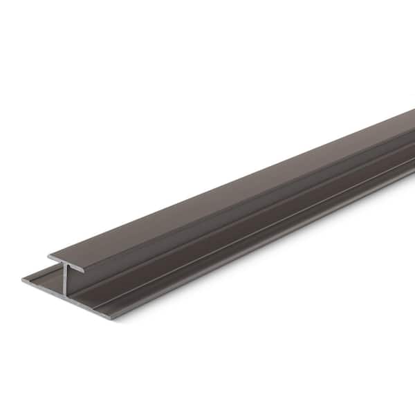 TrimMaster Mineral Bronze 8mm x 84 in. Aluminum T-Mold Floor Transition Strip