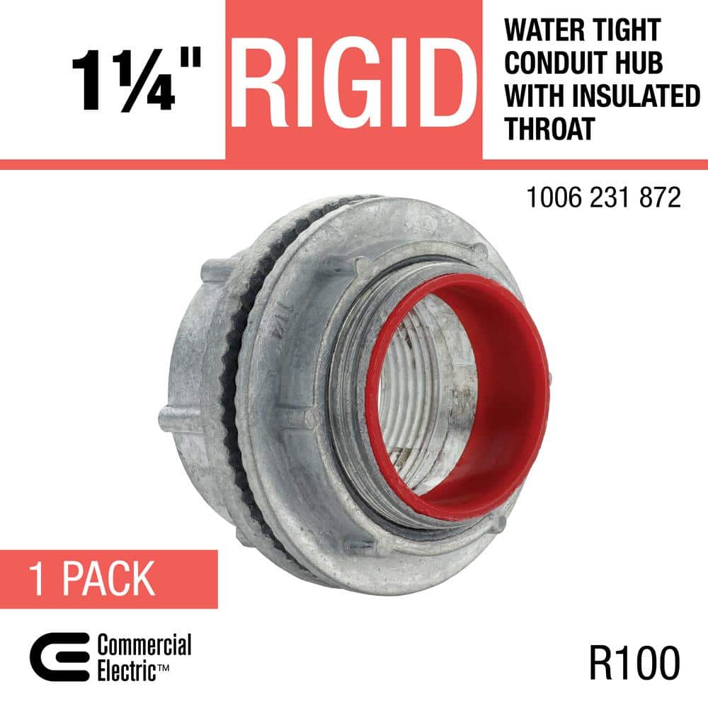Commercial Electric 1-1/4 in. Rigid Metal Conduit (RMC) Water Tight Conduit Hub (3)