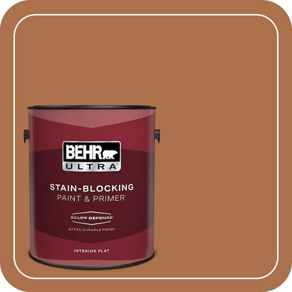 BEHR PREMIUM PLUS 1 gal. #260D-7 Copper Mountain Semi-Gloss Enamel Low Odor Interior Paint & Primer (3)
