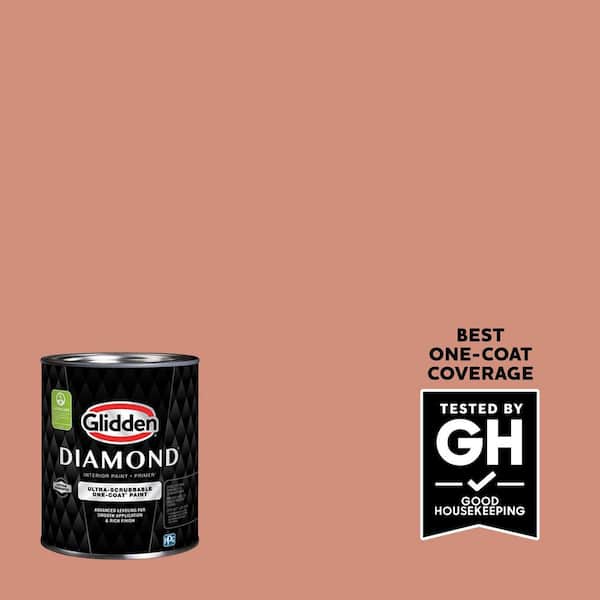 Glidden Diamond 1 qt. Orange Essential PPG1063-5 Eggshell Interior Paint with Primer (2)