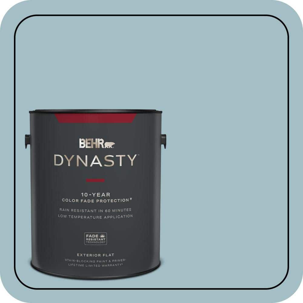 BEHR DYNASTY 1 gal. #PPU13-11 Clear Vista Flat Exterior Stain-Blocking Paint & Primer