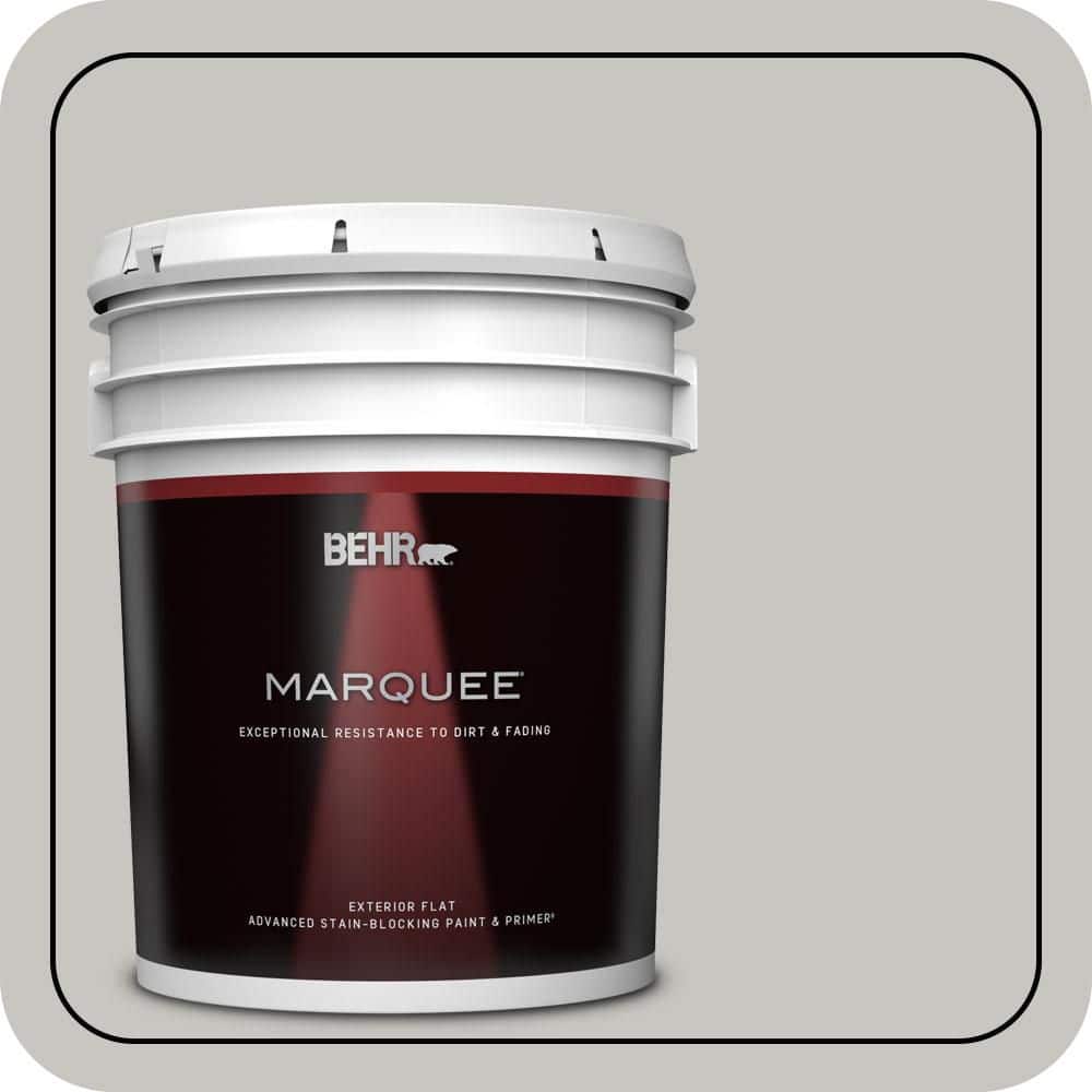 BEHR MARQUEE 5 gal. #PPU24-16 Titanium Flat Exterior Paint & Primer