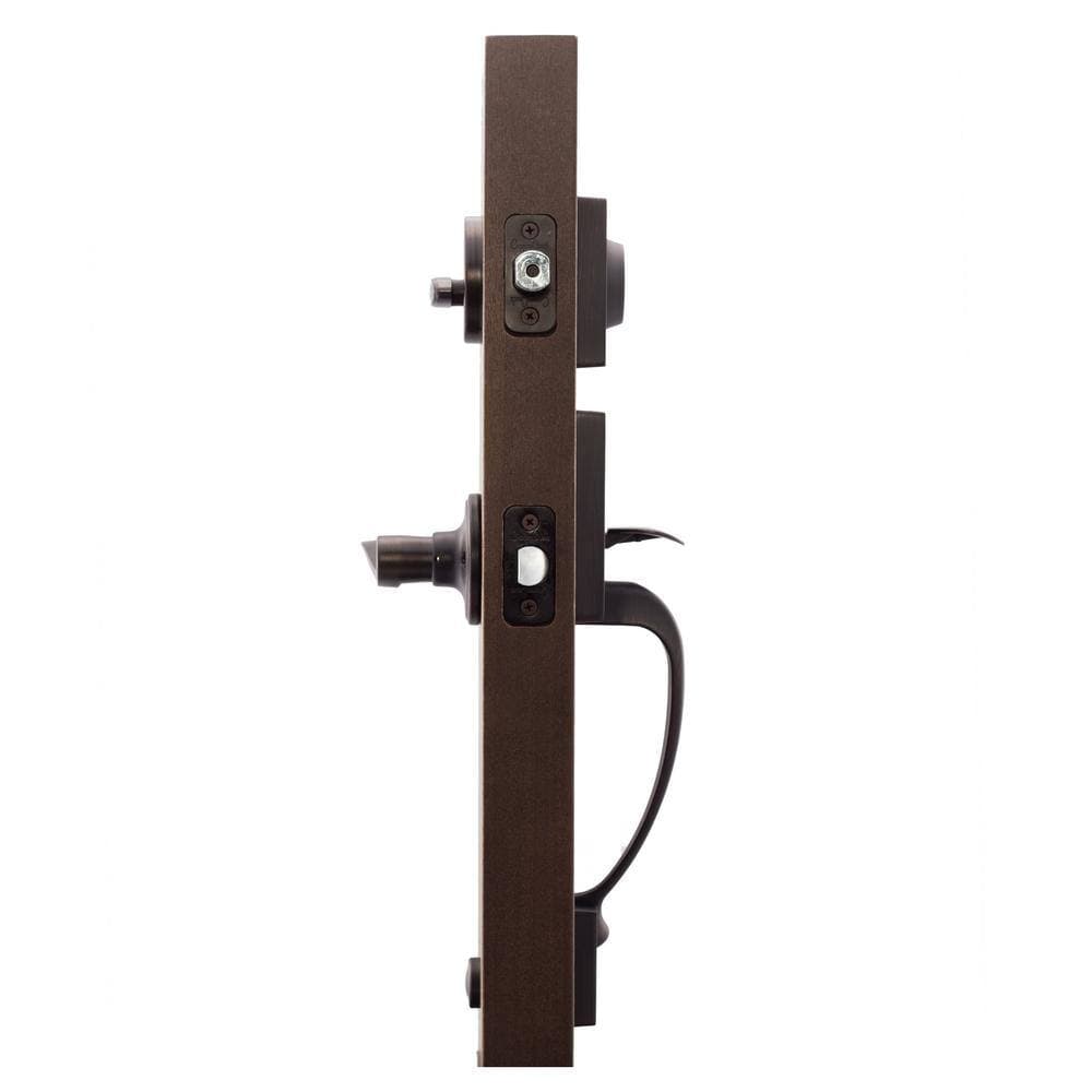 Copper Creek Fashion Tuscan Bronze Door Handleset and Waverlie Handle Trim (3)