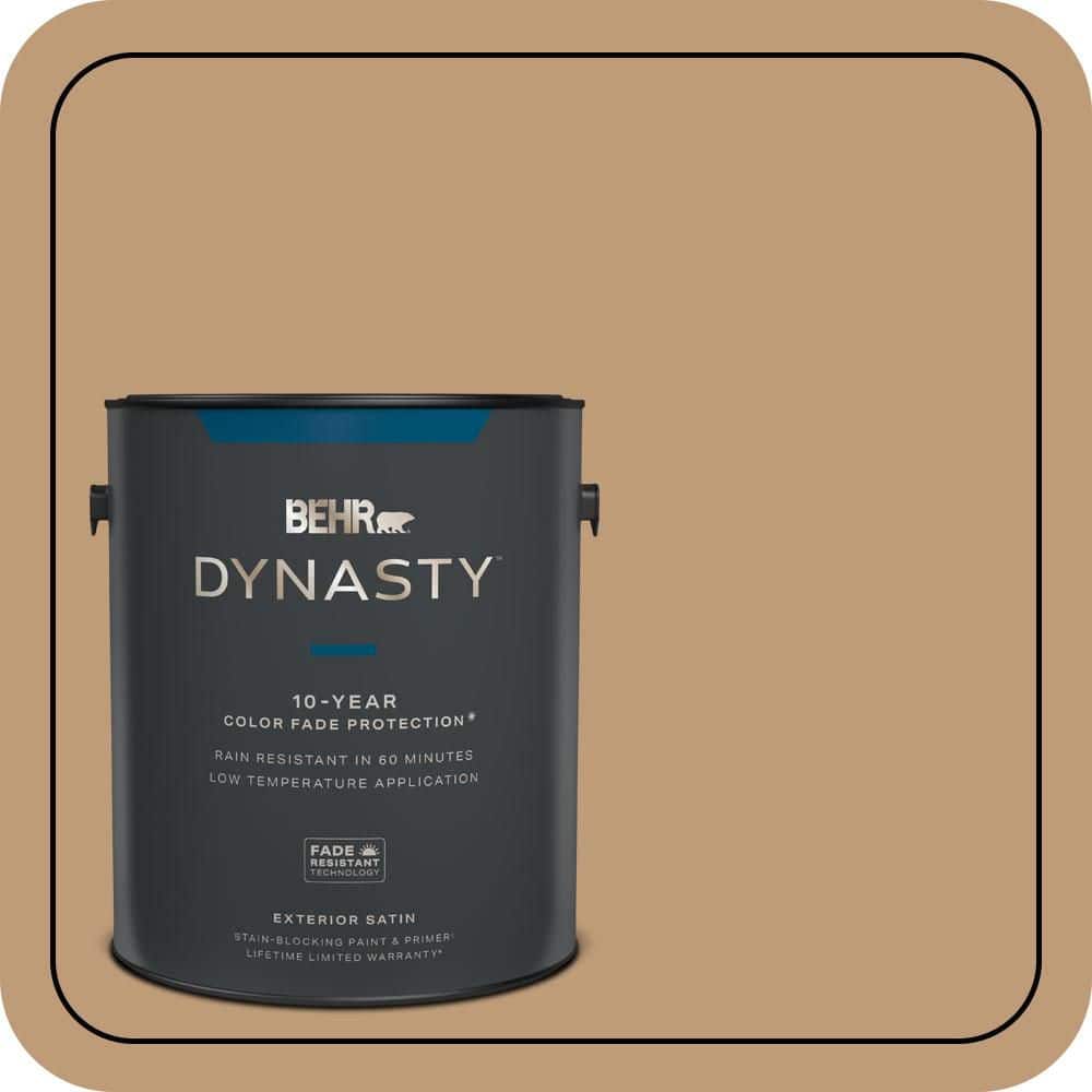 BEHR DYNASTY 1 gal. #PPU4-06 Teatime Satin Enamel Exterior Stain-Blocking Paint & Primer