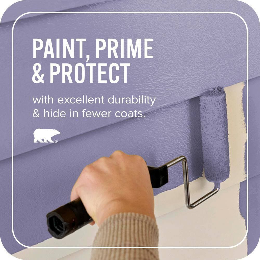 BEHR ULTRA 1 gal. #640D-6 Chinese Violet Satin Enamel Exterior Paint & Primer (3)