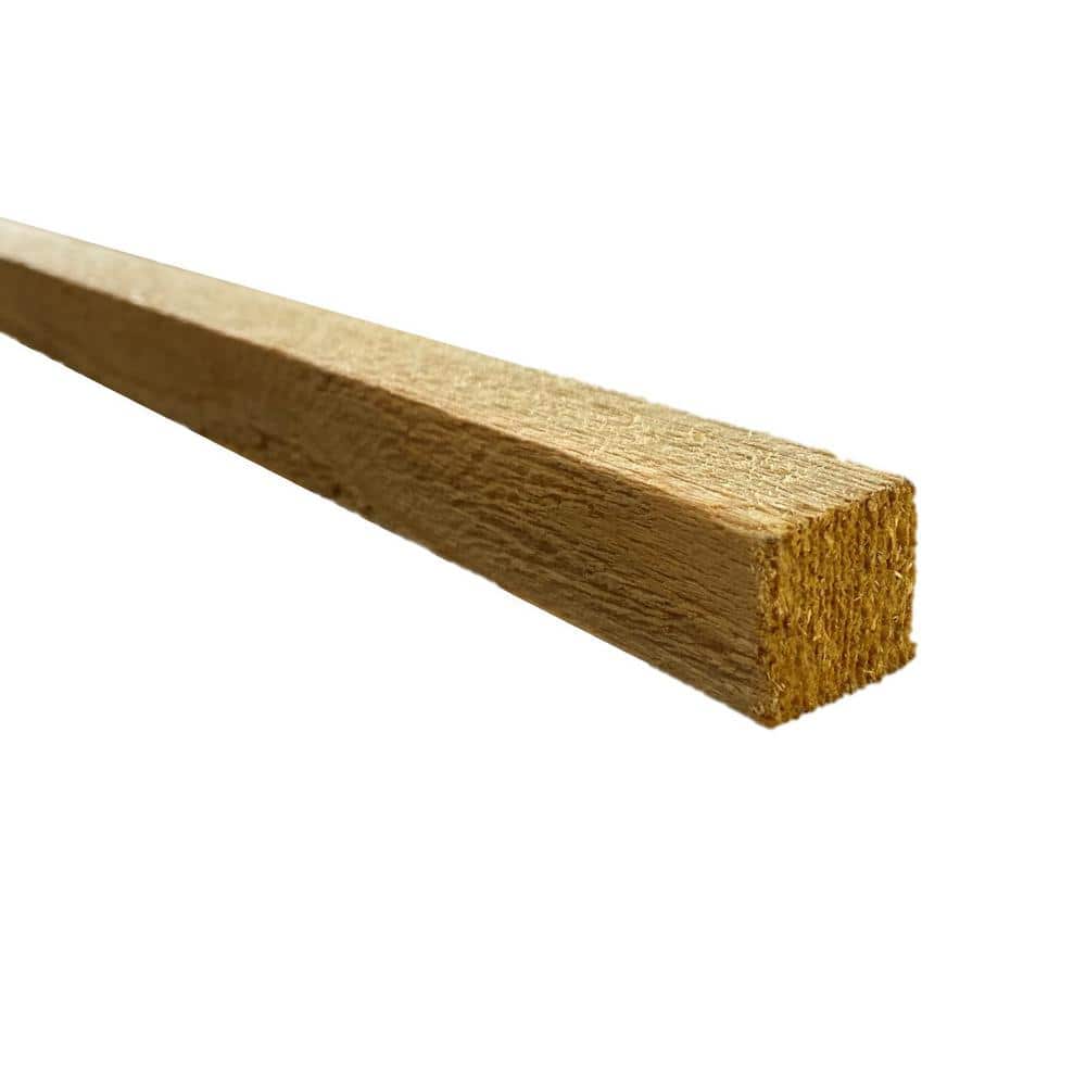 Unbranded 3/4 in. x 3/4 in. x 8 ft. Redwood Con Common Rough Lumber (3)