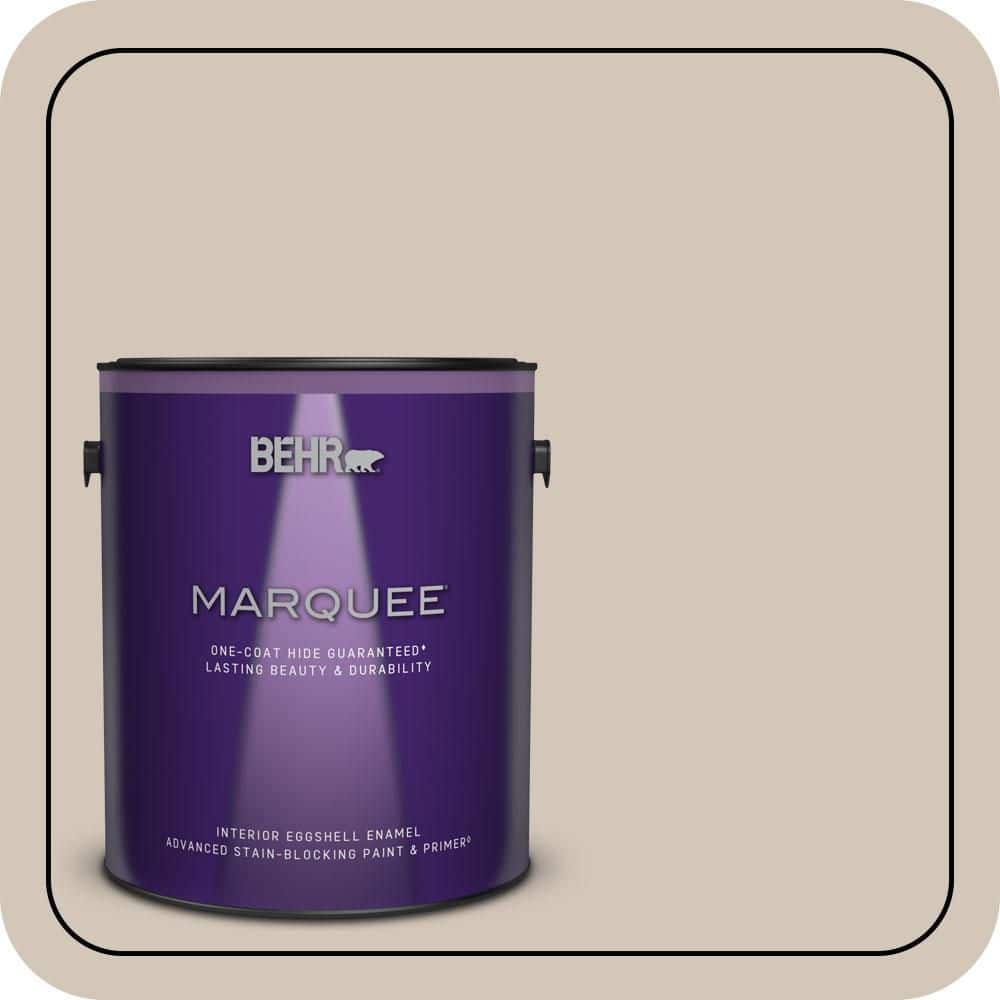 BEHR MARQUEE 1 gal. #MQ2-50 Gravelstone One-Coat Hide Eggshell Enamel Interior Paint & Primer (1)