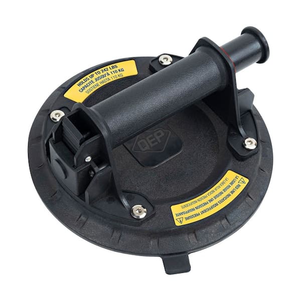 QEP 8 in. Vacuum Pump Suction Cup for Large Format Tile, with 242 lb. Lifting Capacity