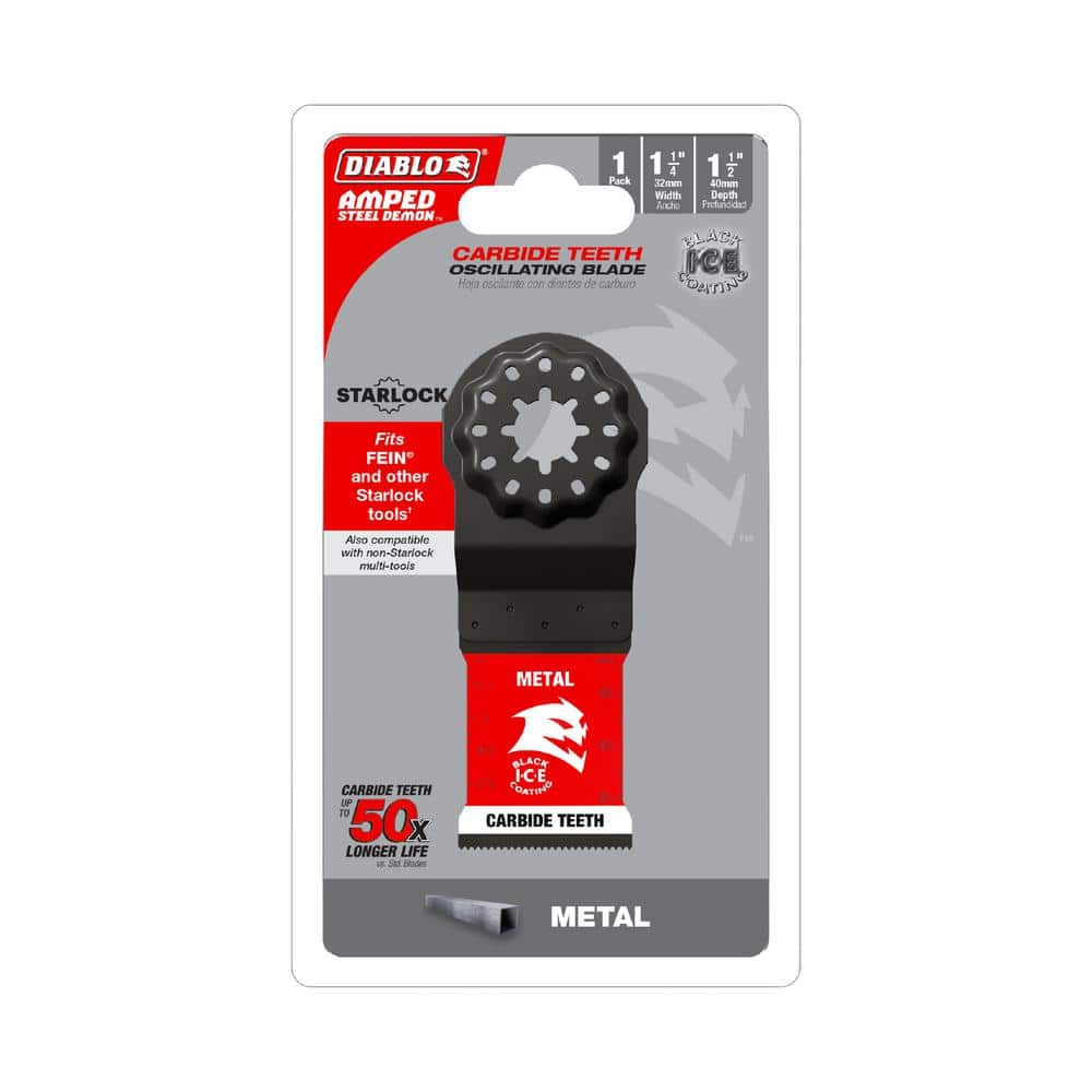 DIABLO 1-1/4 in. AMPED Steel Demon Starlock Teeth Oscillating Blade for Metal (3)