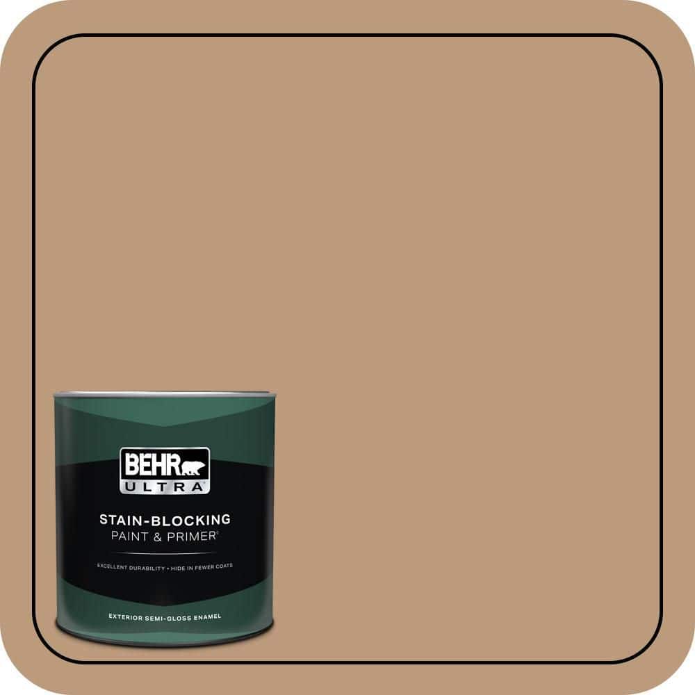 BEHR ULTRA 1 qt. #MQ2-03 Key to the City Semi-Gloss Enamel Exterior Paint & Primer
