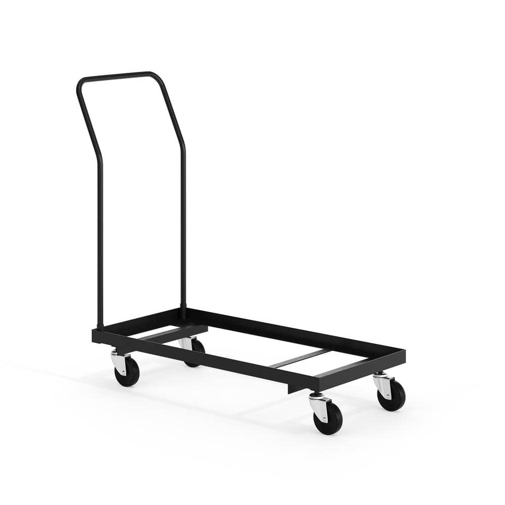 Carnegy Avenue Steel 5-Wheeled Folding Chair Dolly in Black (1)