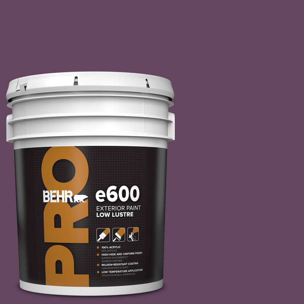BEHR PRO 5 gal. #MQ5-35 Plum Rich Low Luster Exterior Paint