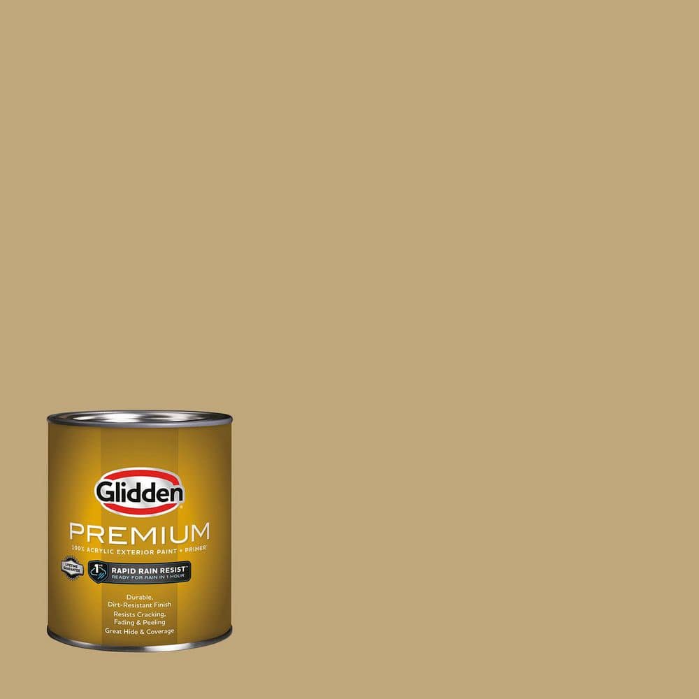 Glidden Premium 1 qt. PPG1093-5 Antiquity Satin Exterior Latex Paint (1)
