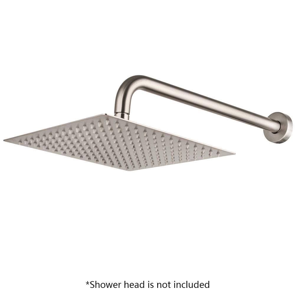 LORDEAR 16 in. Shower Bar Arm Wall Mounted Solid Brass Extension Arm 1/2 in. Pipe NPT Standard (2)