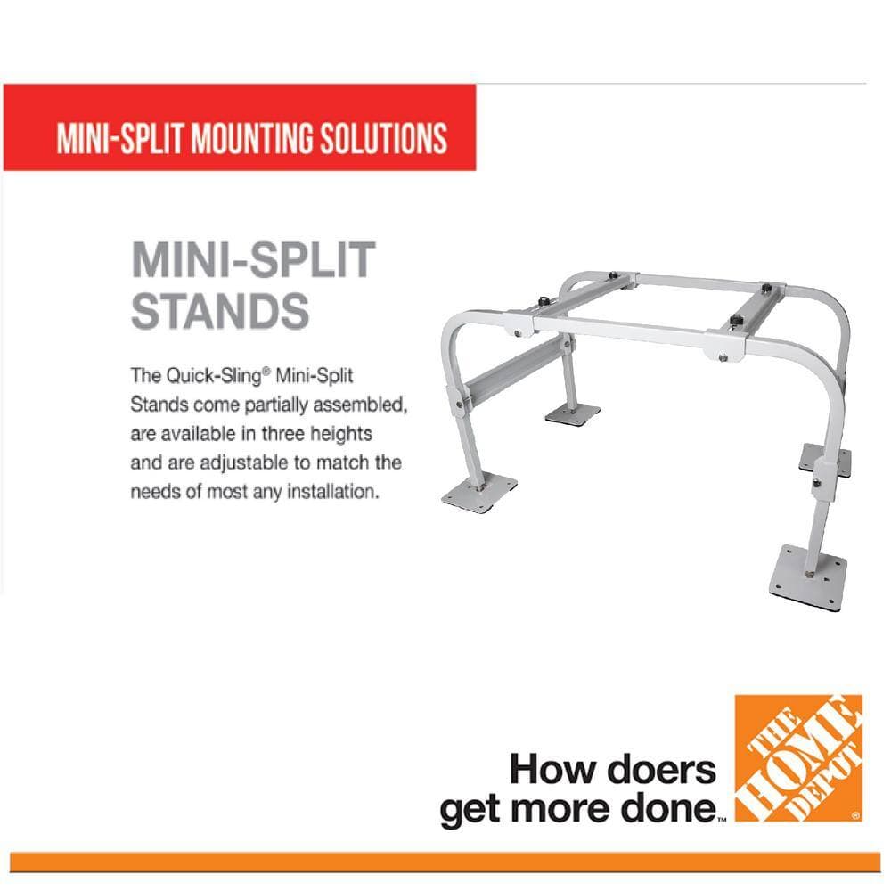 QUICK-SLING Universal 18 in. H Painted Aluminum Mini-Split Mounting Stand (3)