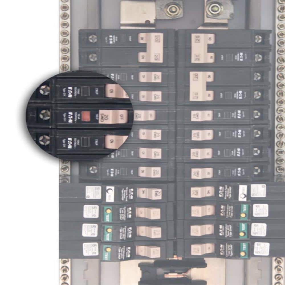 Eaton CH 15 Amp 240 Volts 2-Pole Circuit Breaker with Trip Flag (2)
