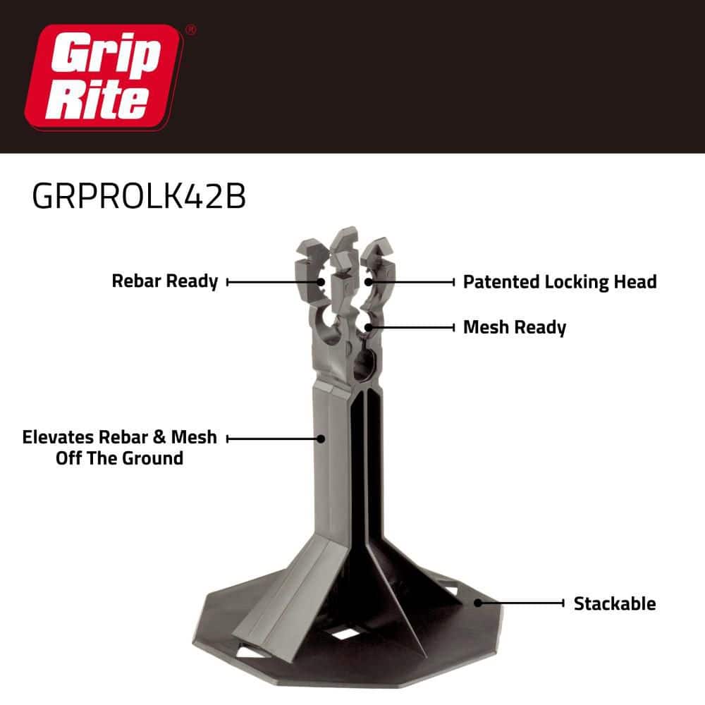 Grip-Rite 2 in. PROLOK Rebar and Mesh Chair (2)