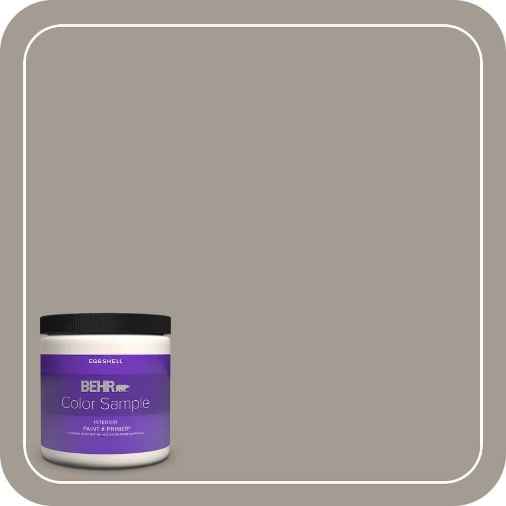 BEHR PREMIUM PLUS #BXC-54 River Pebble Enamel Interior/Exterior Paint & Primer Color Sample (1)