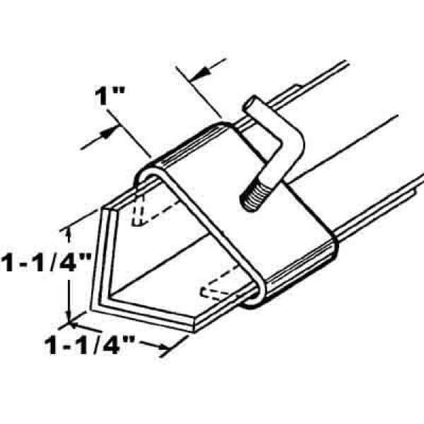 Prime-Line 1-1/4 in. Steel Bed Frame Rail Clamp (2-pack) (2)