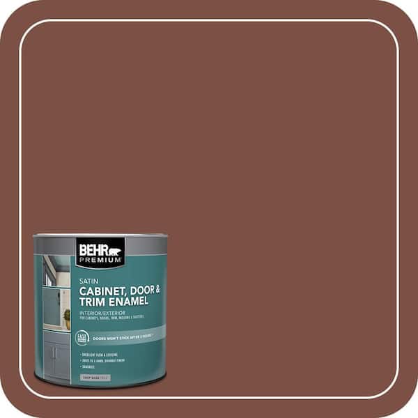 BEHR PREMIUM 1 qt. #HDC-AC-03 Ancho Pepper Satin Enamel Interior/Exterior Cabinet, Door & Trim Paint (2)