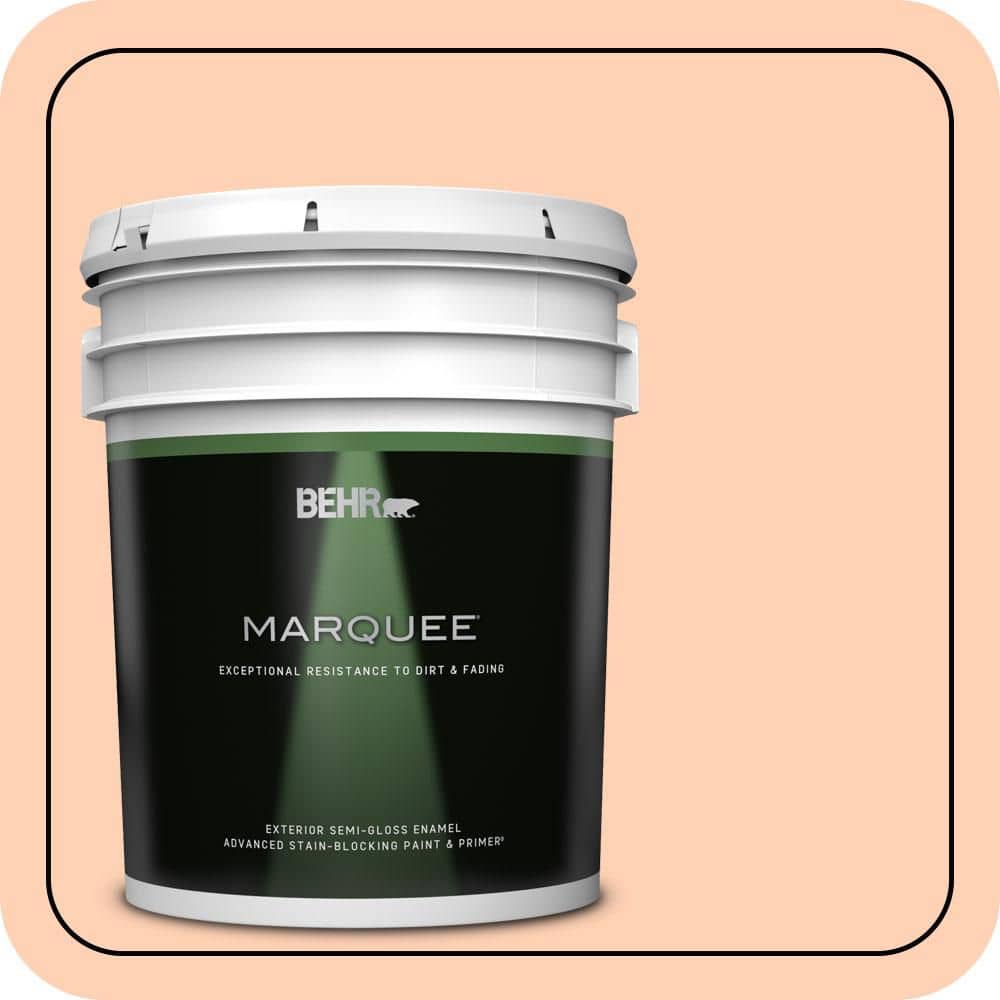 BEHR MARQUEE 5 gal. #P200-2A Hug Goodbye Semi-Gloss Enamel Exterior Paint & Primer