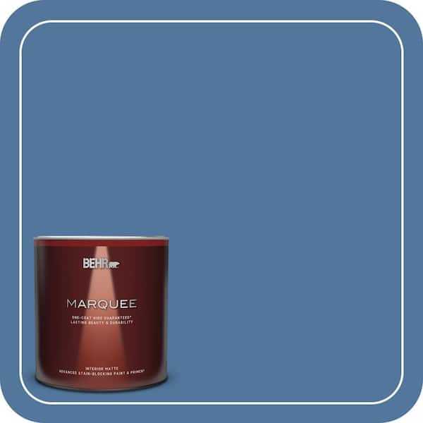 BEHR MARQUEE 1 qt. #580D-6 Liberty Matte Interior Paint & Primer