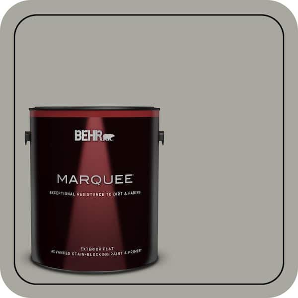 BEHR MARQUEE 1 gal. #PPU25-05 Old Celadon Flat Exterior Paint & Primer (2)
