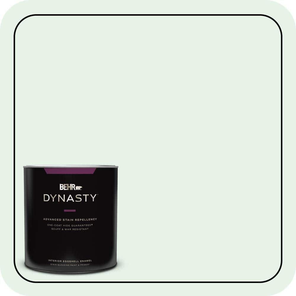 BEHR DYNASTY 1 qt. #470C-1 Mint Fizz Eggshell Enamel Interior Stain-Blocking Paint & Primer