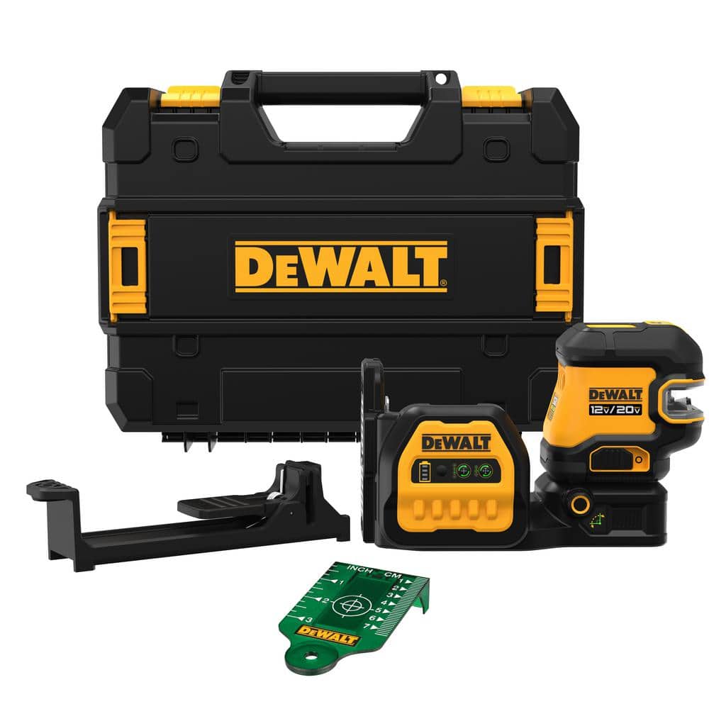 DEWALT 20V Max Cordless Green Cross-Line Laser Level (Tool Only) (1)