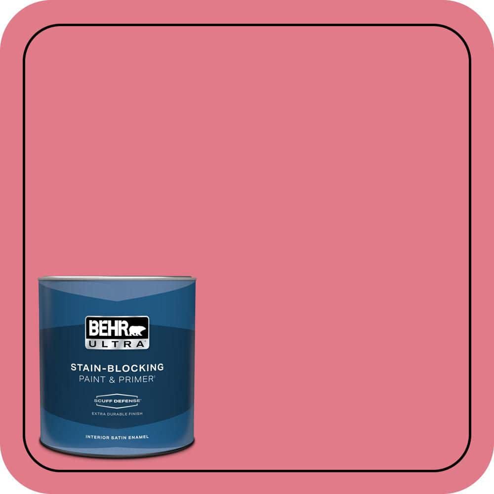 BEHR ULTRA 1 qt. #P150-4 Hot Gossip Extra Durable Satin Enamel Interior Paint & Primer