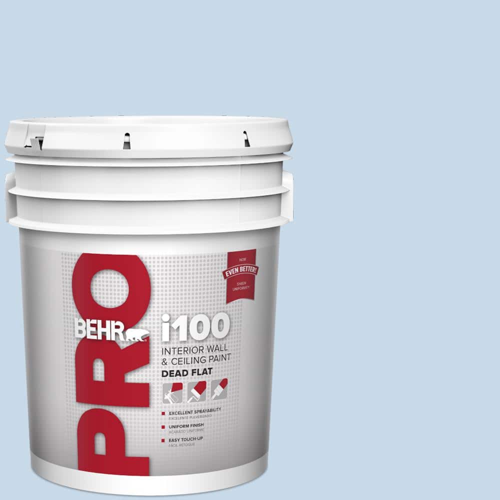 BEHR PRO 5 gal. #MQ3-24 Celestial Light Dead Flat Interior Paint