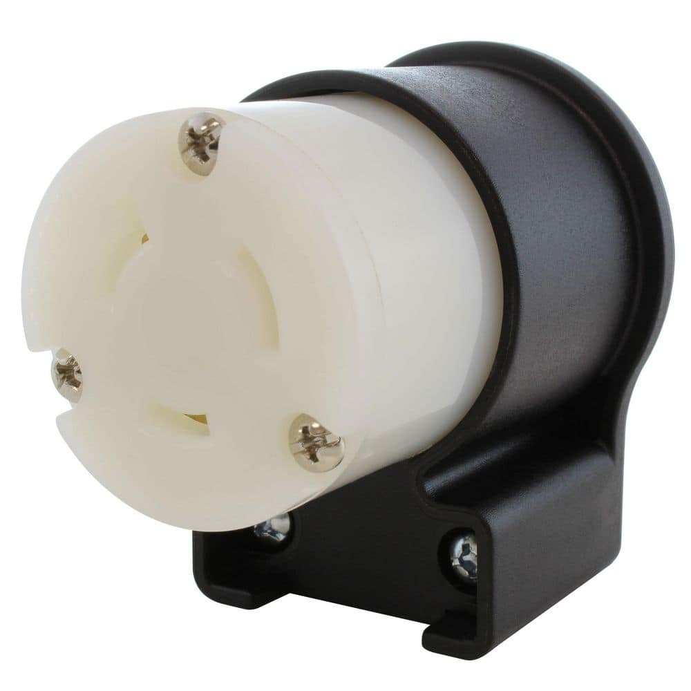 AC WORKS NEMA L7-20R 20A 277V 3-Prong Elbow Locking Female Connector With UL, C-UL Approval (1)