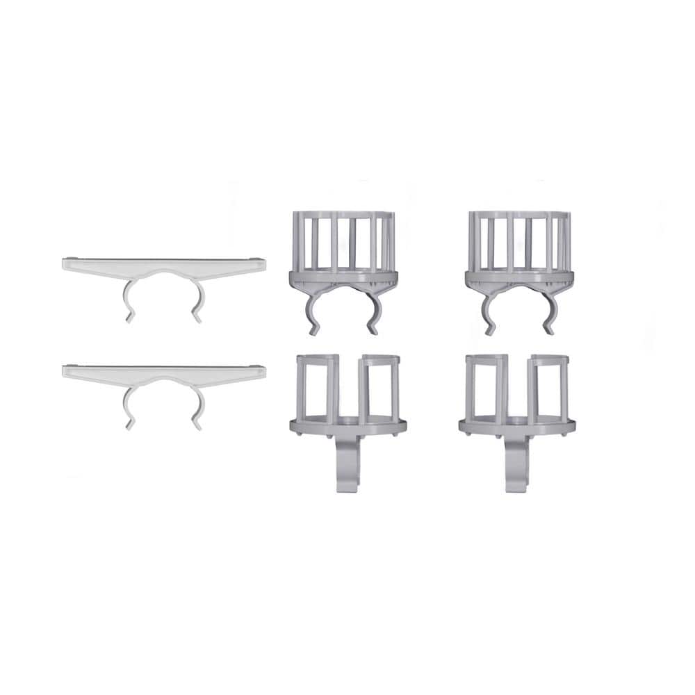 GLOBAL INNOVATIVE PRODUCTS White Plastic Deck Rail 5 Piece Pack (1)