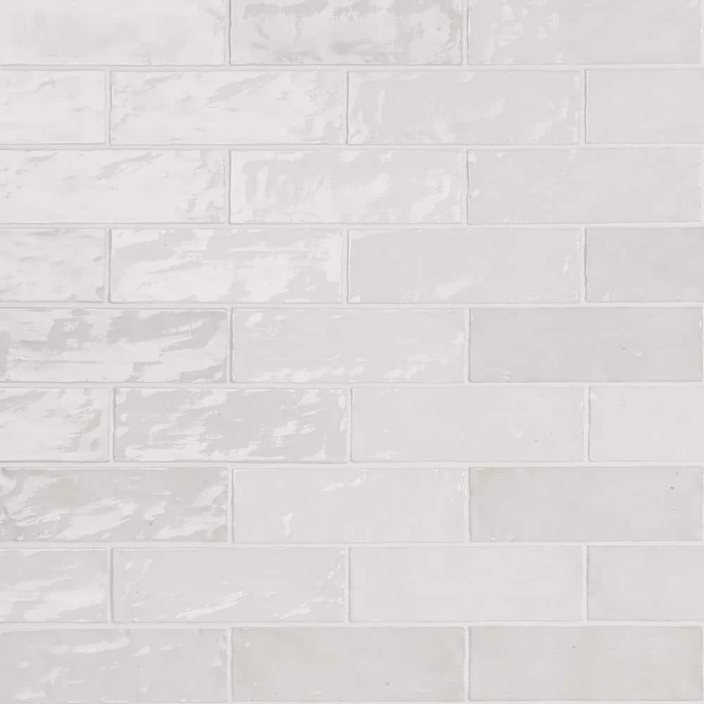 Ivy Hill Tile Kingston White 3 in. x 8 in. Glazed Ceramic Wall Tile (5.38 sq. ft./Case) (2)