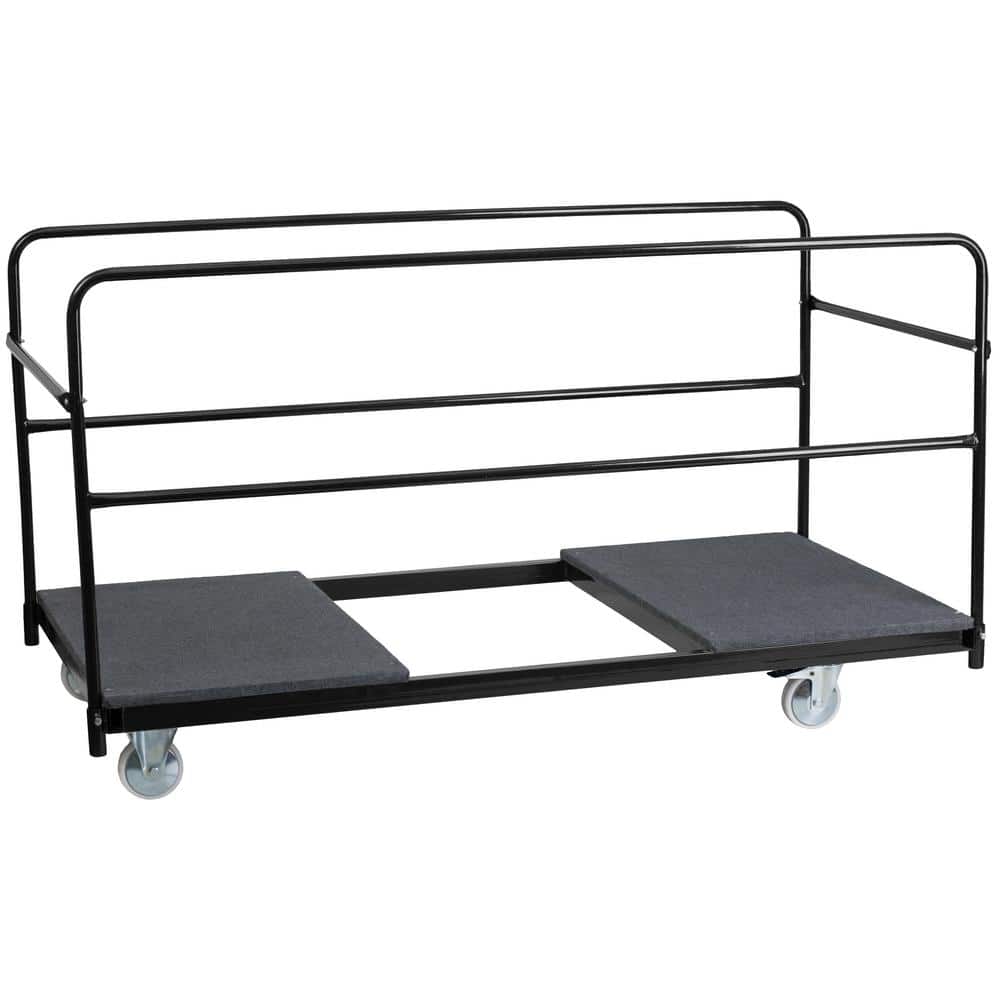 Carnegy Avenue Steel 4-Wheeled Folding Chair Dolly in Black (1)