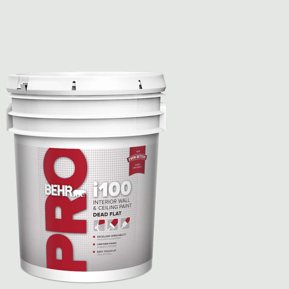 BEHR PRO 5 gal. #PPU26-13 Silent White Dead Flat Interior Paint (1)