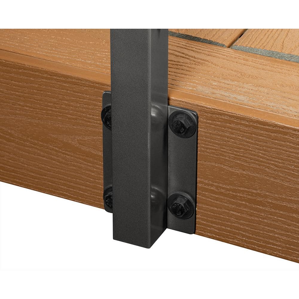 CityPost 72 ft. Deck Cable Railing, 42 in. Face Mount, Bronze (3)