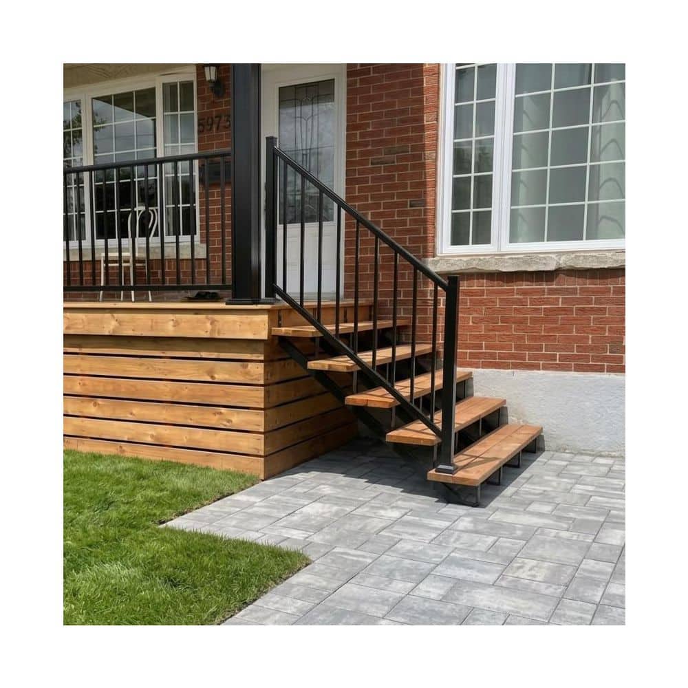 Pylex 5-Steps Steel Stair Stringer black 7-1/2 in. x 10-1/4 in. (Includes 1 Stair Stringer) (3)