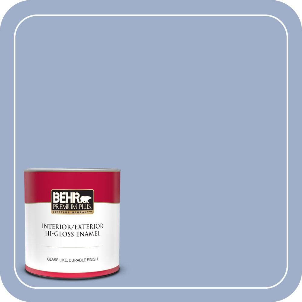 BEHR PREMIUM PLUS 1 qt. #MQ5-17 Poetry Reading Hi-Gloss Enamel Interior/Exterior Paint & Primer (1)