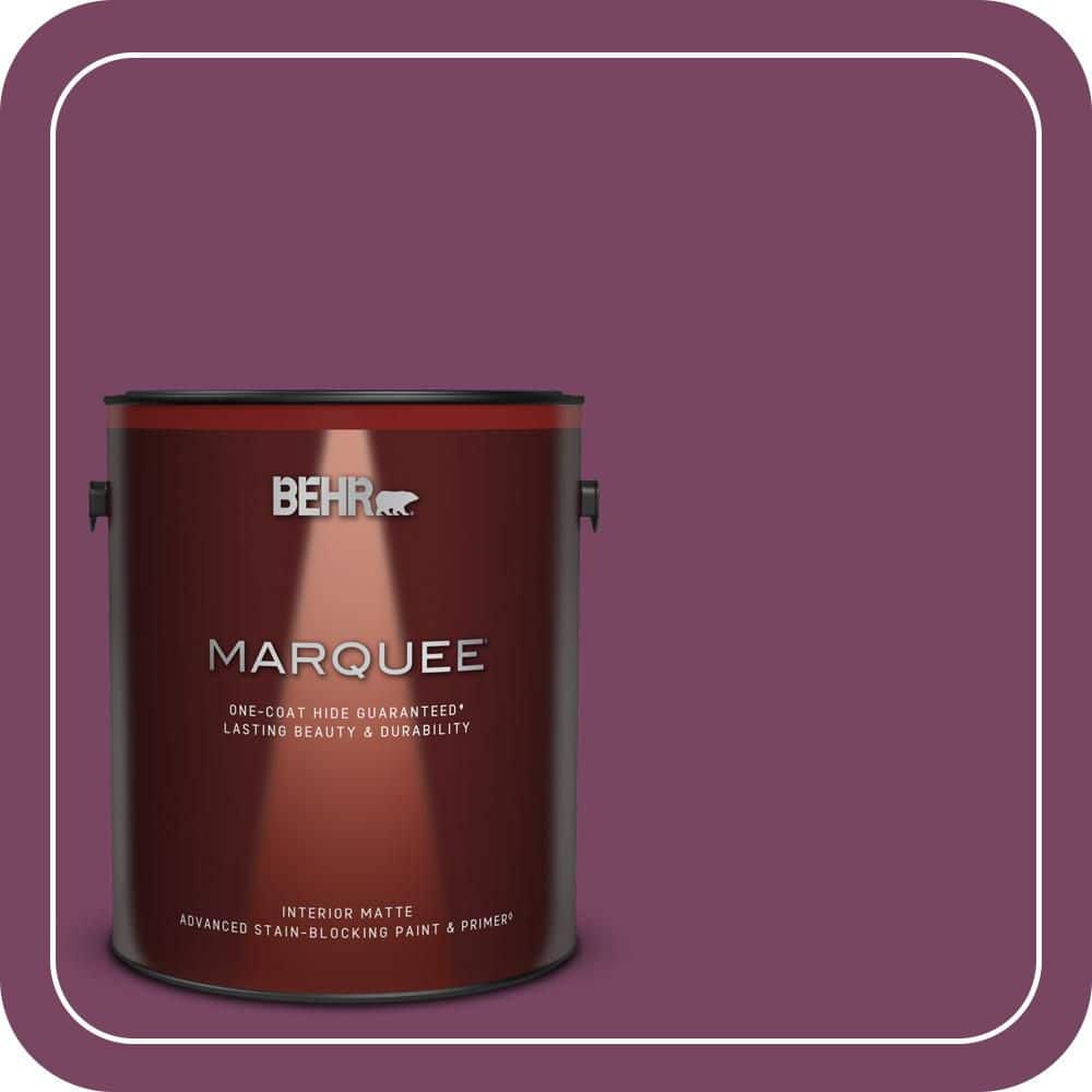 BEHR MARQUEE 1 gal. #690B-7 Plum Jam Matte Interior Paint & Primer