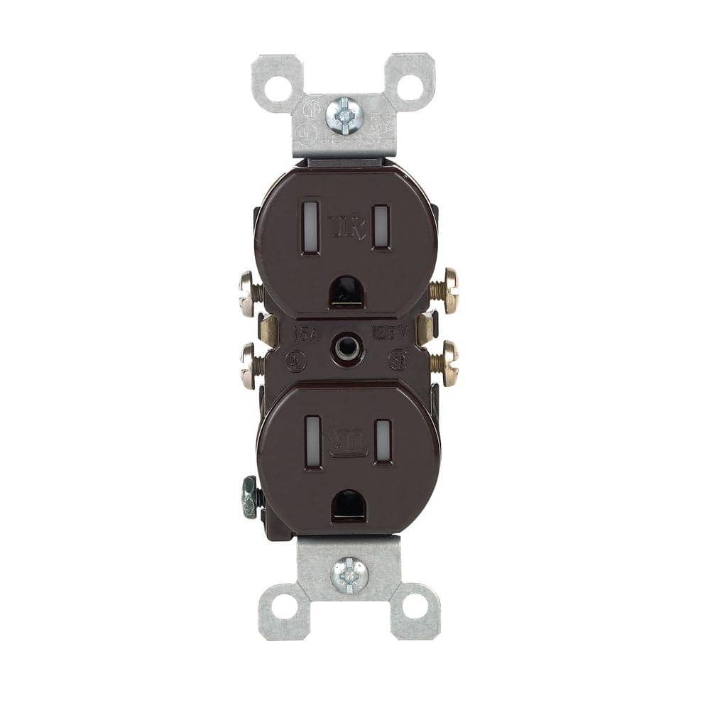 Leviton 125 V Tamper Resistant Duplex Outlet/Receptacle, T5320-TMP (1)