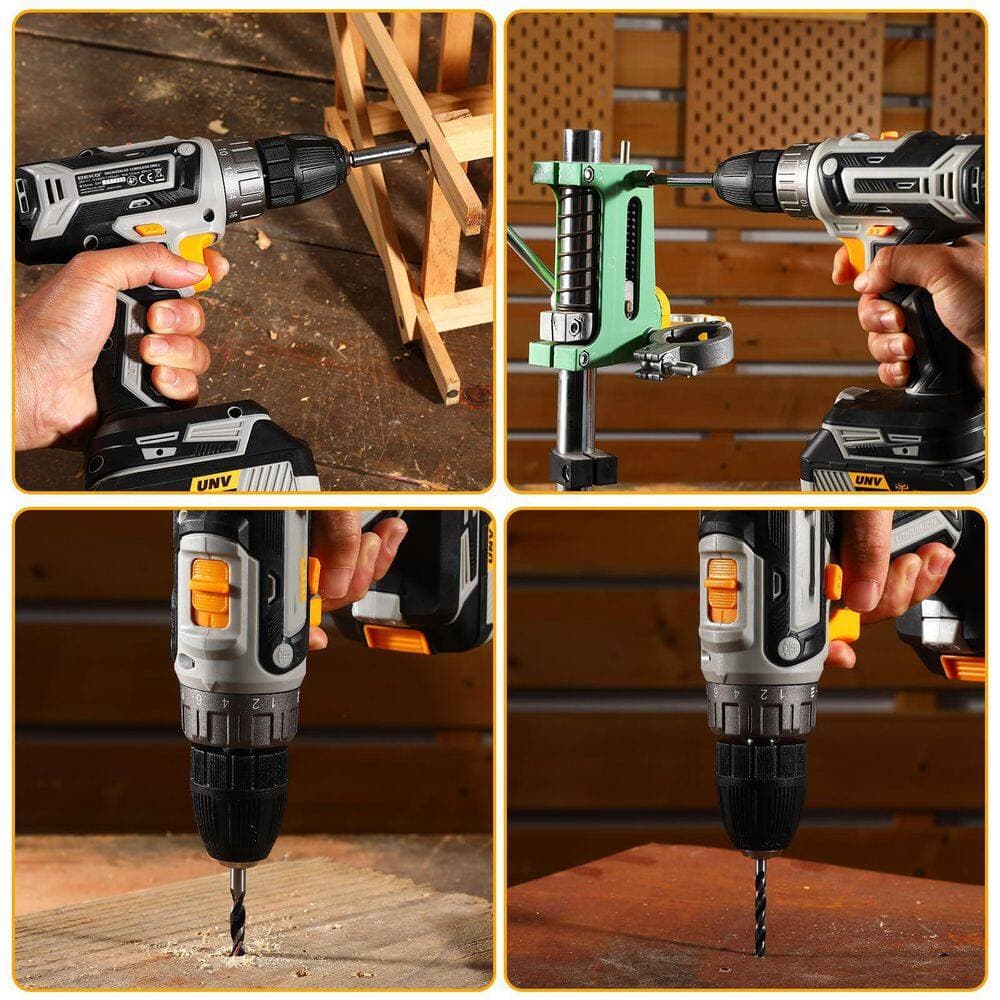 Adrinfly 20-Volt Cordless Electric Drill Toolkit-Complete Power Set with Battery and Charger for All Your DIY Projects at Home (3)