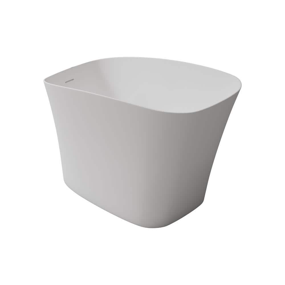Unbranded 51 in. x 29 in. Soaking Bathtub with Convertible Drain in White (2)
