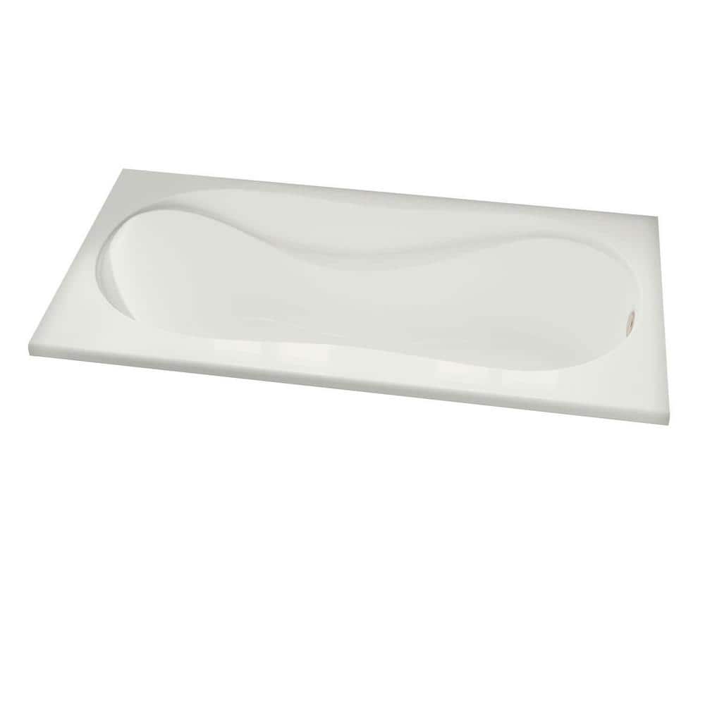 MAAX Cocoon 60 in. x 30 in. Acrylic Rectangular Drop-in Bathtub in White (2)