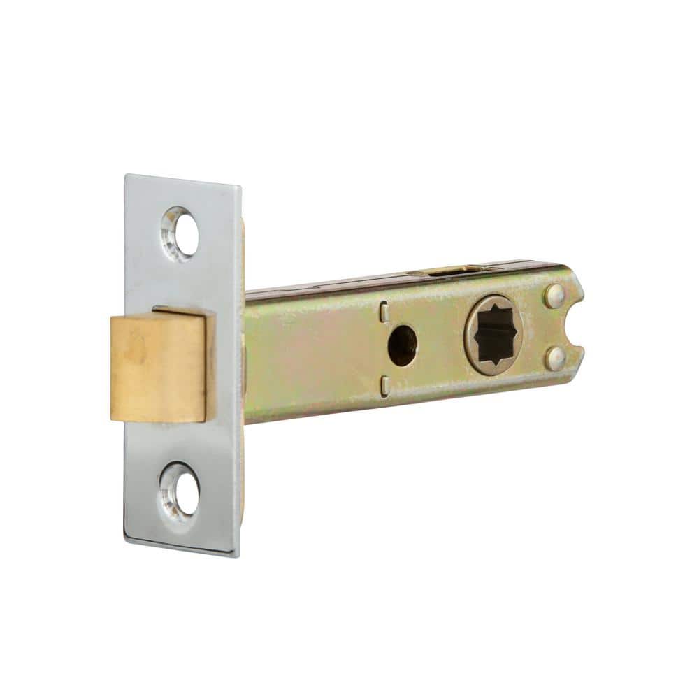 Prime-Line Passage Door Latch, 9/32 in. and 1/4 in. Square Drive, Steel, Chrome (3)